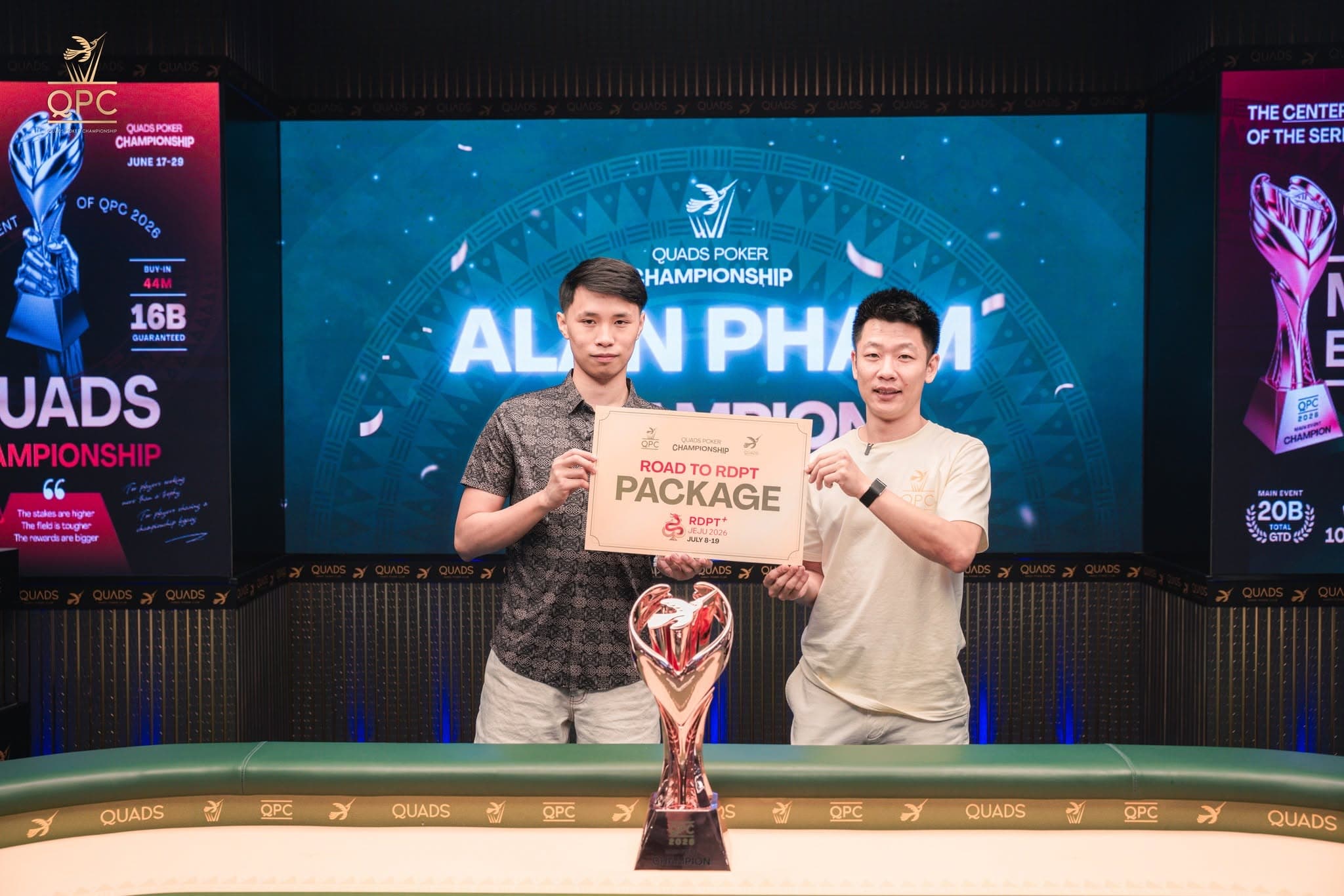 RED DRAGON POKER TÀI TRỢ SIÊU KHỦNG TẠI QUADS POKER CHAMPIONSHIP