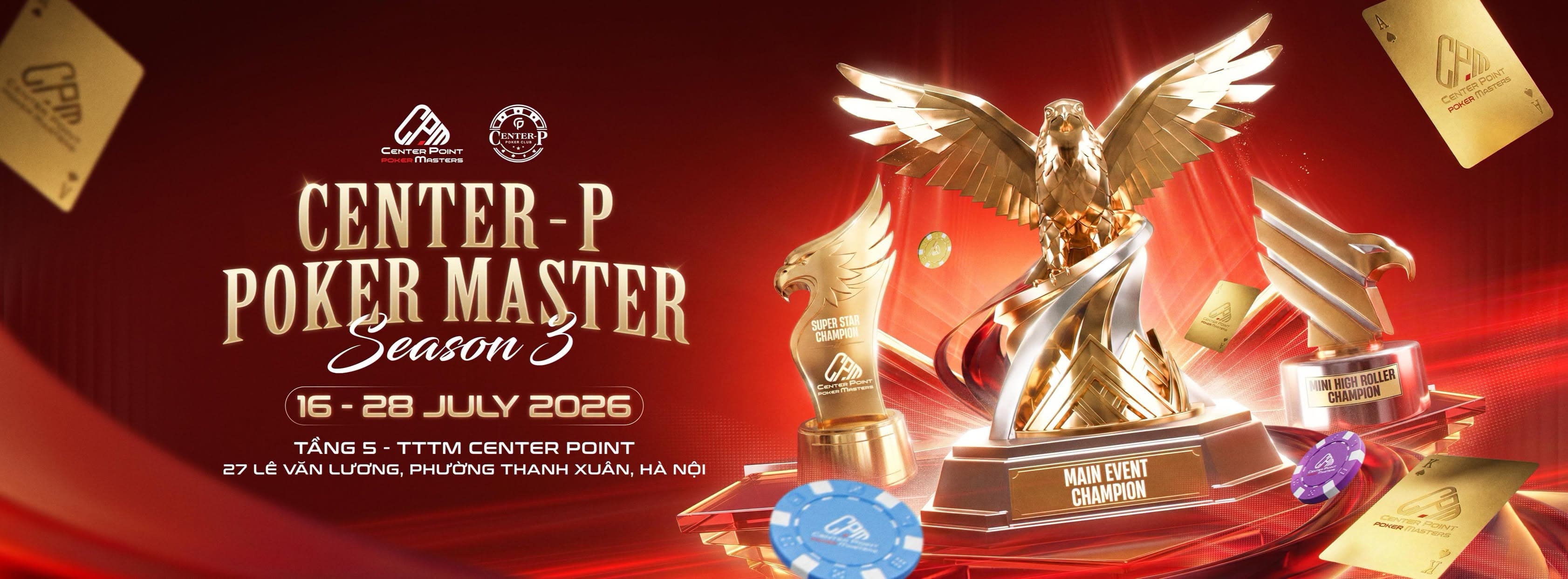 CENTER-P POKER MASTER QUAY TRỞ LẠI VỚI SEASON 3