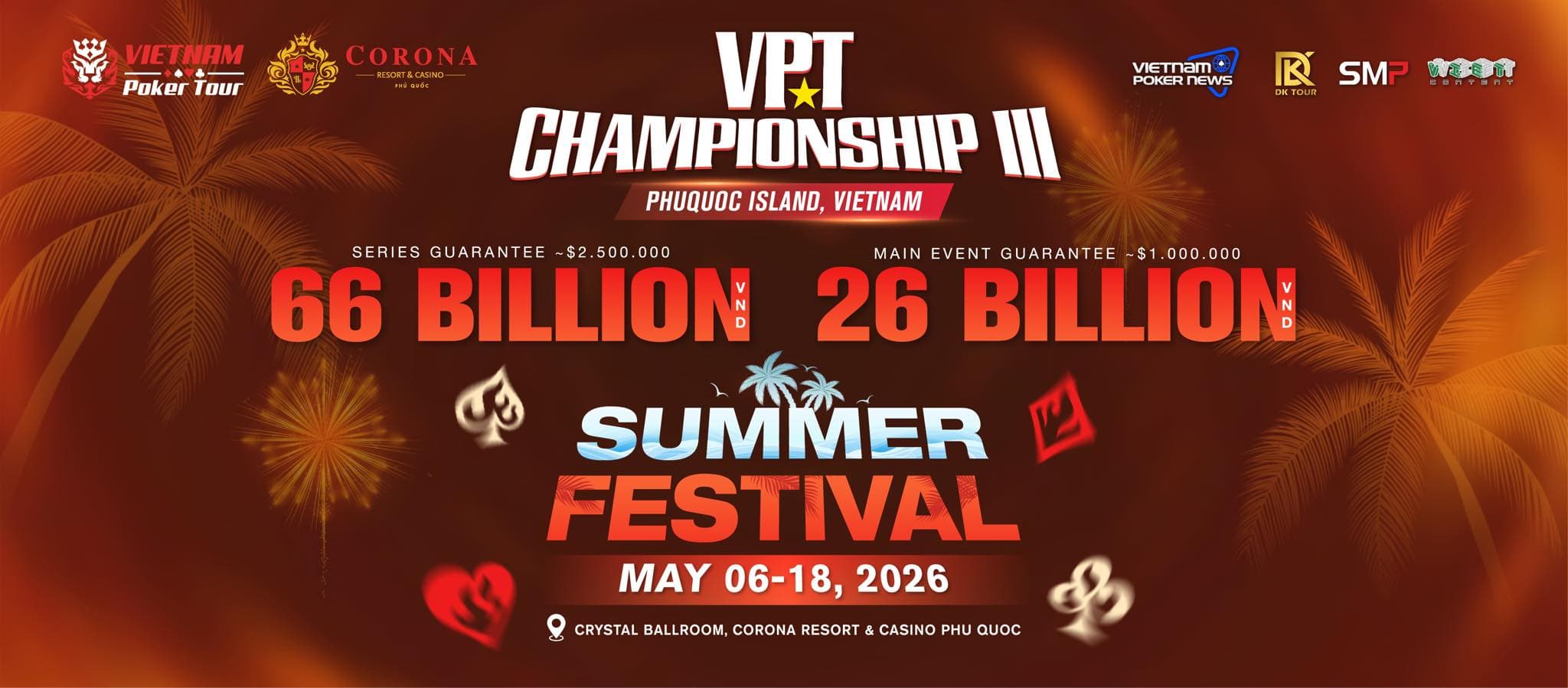 VPT CHAMPIONSHIP III DIỄN RA TỪ 06/05 - 18/05/2026 TẠI CORONA PHÚ QUỐC